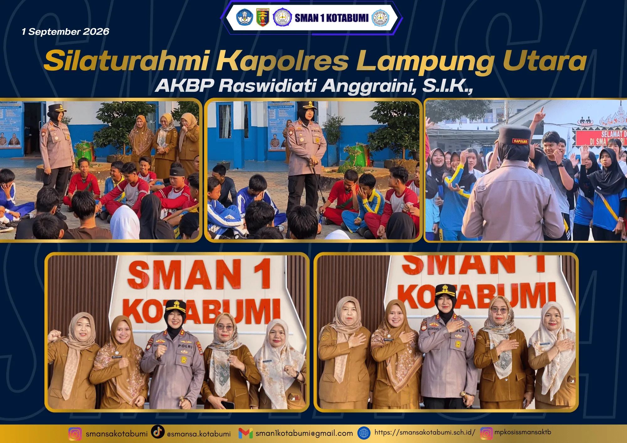 Silaturahmi Kapolres Lampung Utara